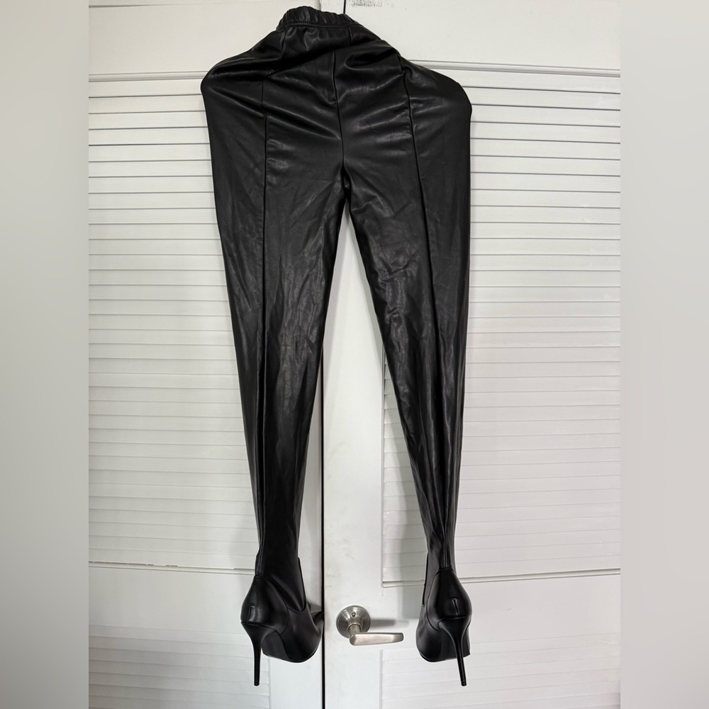 Azalea Wang KayKay Sexy stiletto Slim boot pants in black stretch - Picture 6 of 12